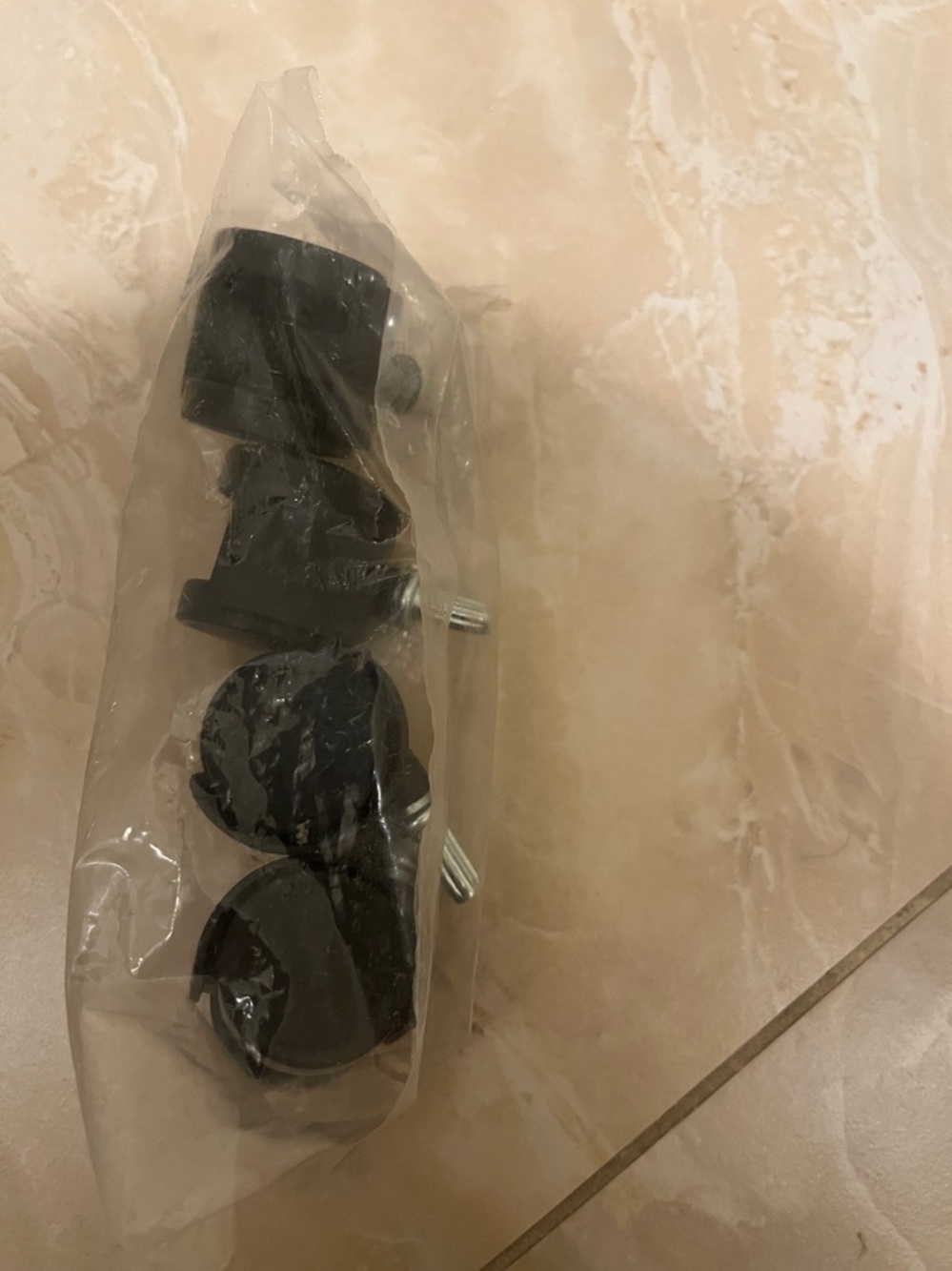 Set - 4 Black 1.5” Replacement Furniture Caster wheels. Good For stacked bins. - Picture 3 of 3